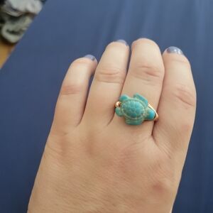 Turquoise Turtle Ring